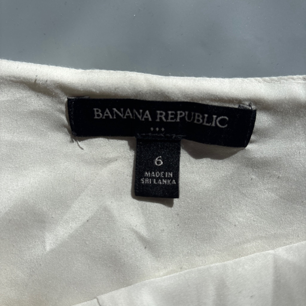 Banana Republic Beige Crop Jumpsuit - Size 6 - Picture 2 of 7